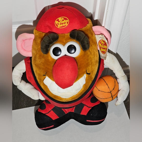 Vintage 90's Toy Factory Mr. Potato Head Basketball 10" Plush - Picture 1 of 7